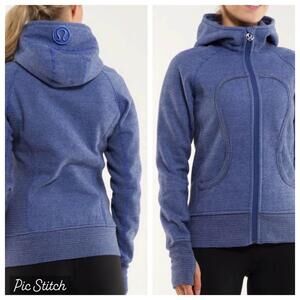 Lululemon Scuba Hoodie Blue Microstripe 10